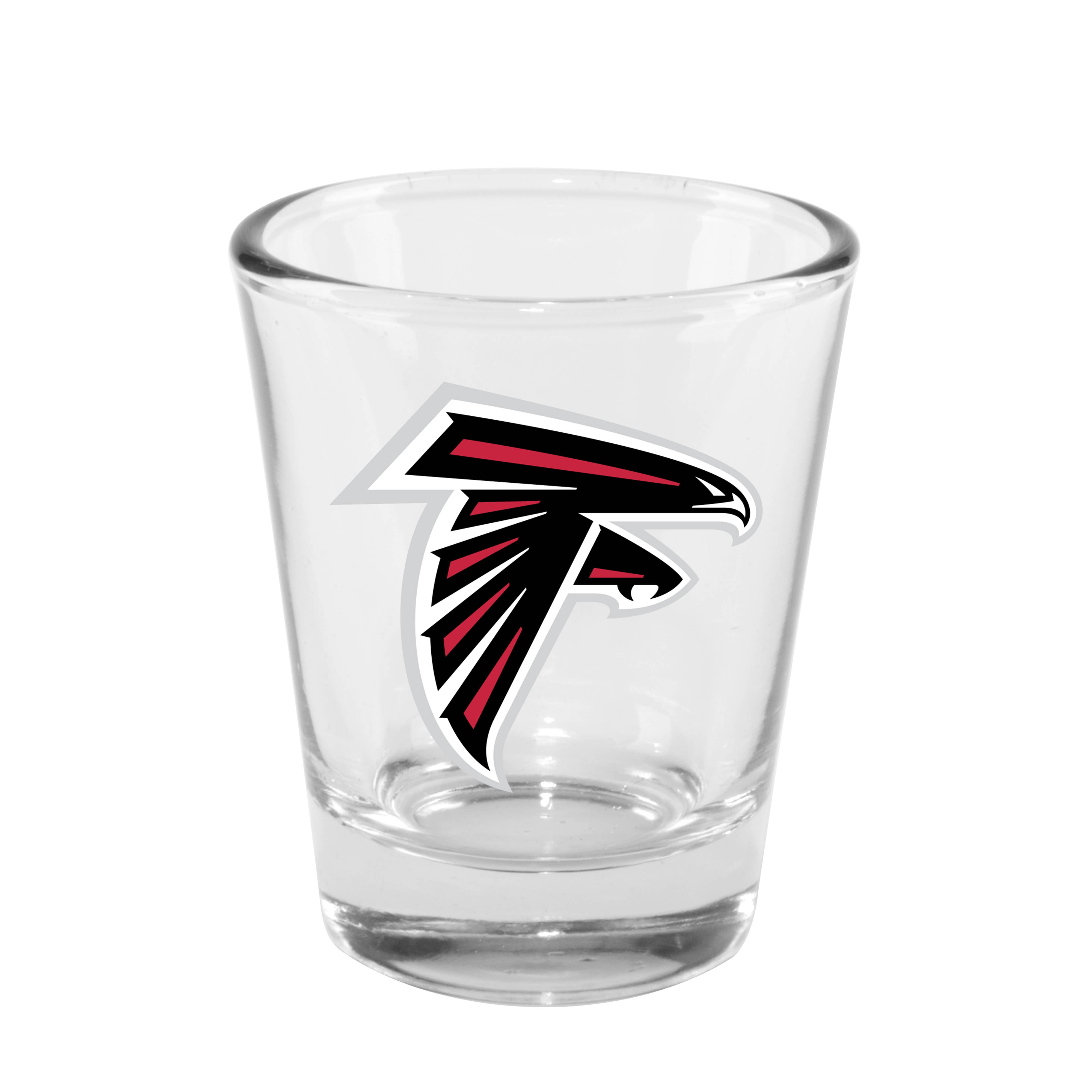 The Memory Company - Wholesale Shot Glass - 2oz Clear Collector Glass, Atlanta Falcons0