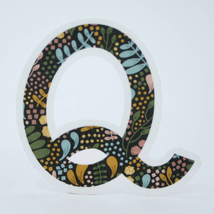 Adesivo lettera Q, 2,5 x 2,3 pollici per la vendita all'ingrosso da parte di H&L Craft Co