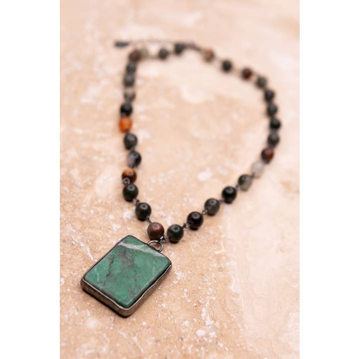 Dylan Designs - Wholesale Pendant/Charm Necklace - Suzanne Necklace in Jasper1