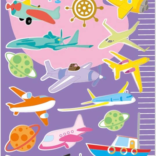 50967 SEA, SKY & SPACE PUFFY STICKERS for wholesale by BCmini
