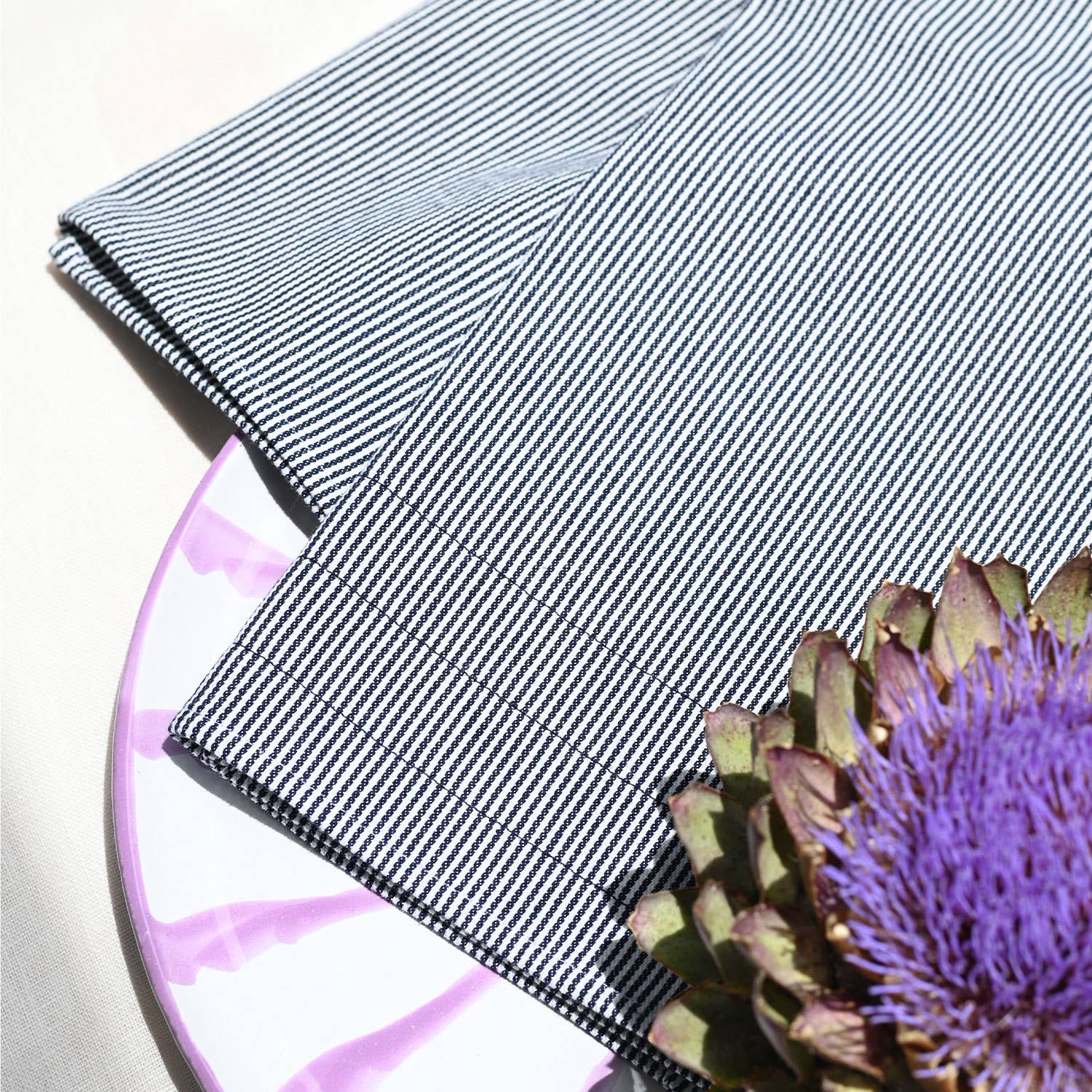 ATELIER SAUCIER - Wholesale Tea Towel - Hickory Stripe Tea Towels | Set of 23