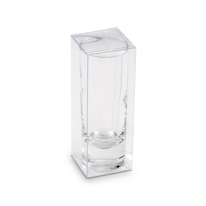 Weddingstar Inc. - Wholesale Gift Box - Tall Shot Glass Clear Plastic Gift Box1