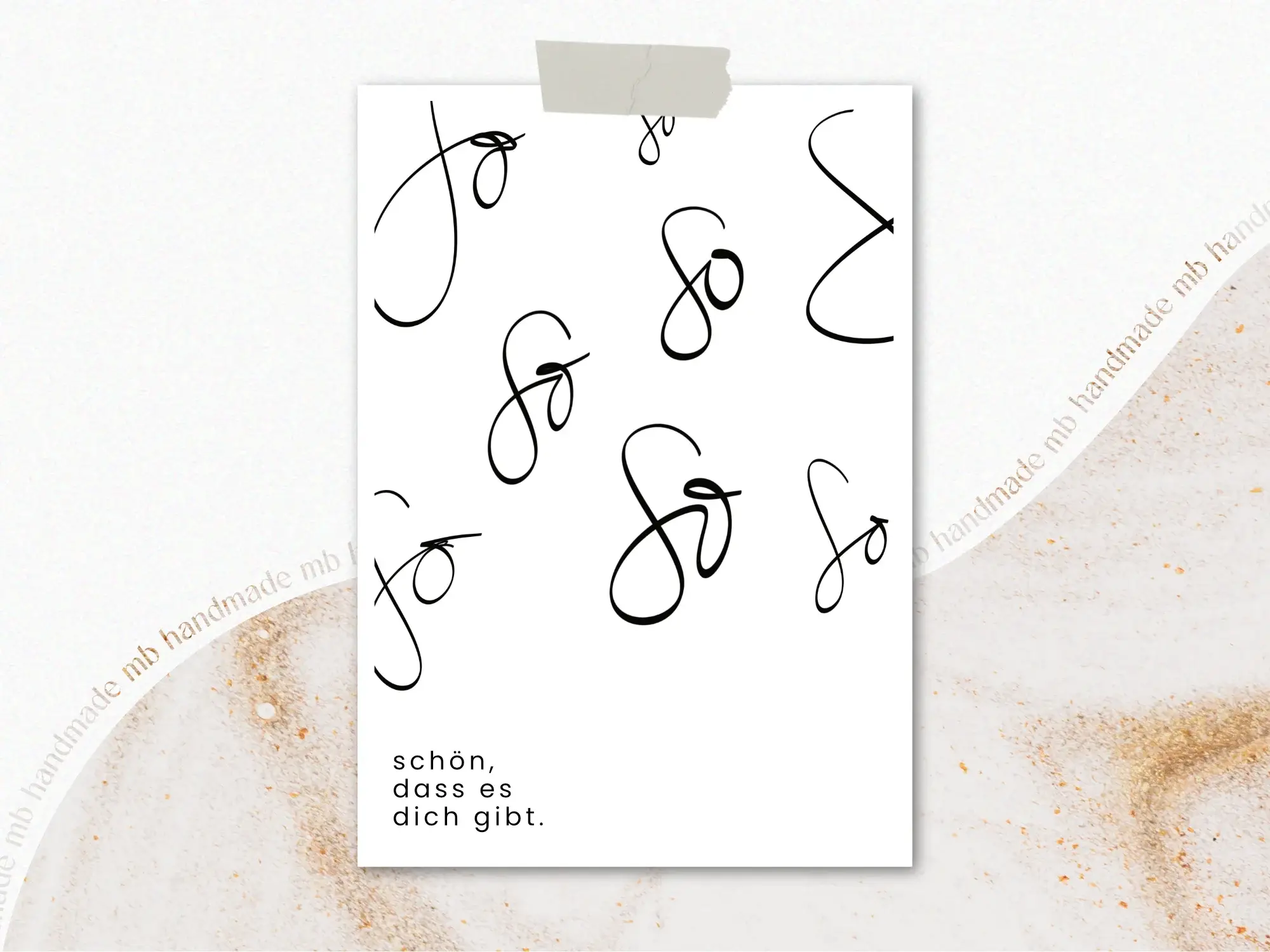 mb handmade - Wholesale Love Card - so nice that you exist1