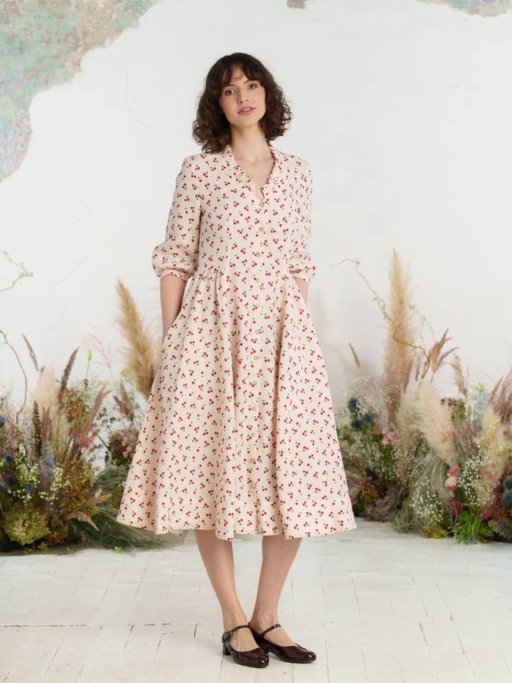 Mon Cheri Ophelia Dress, 3/4 Sleeve for wholesale on Faire1