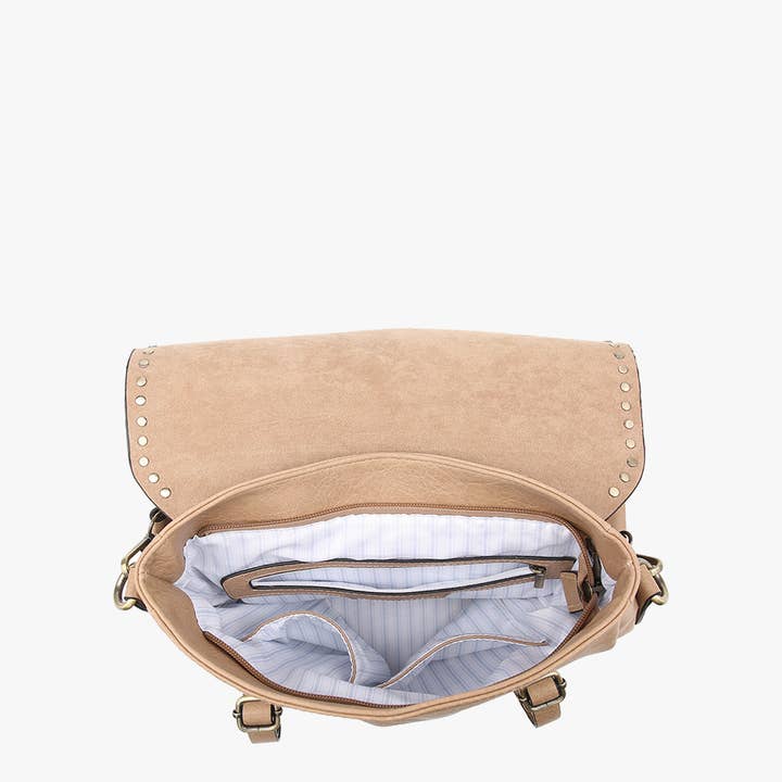 Jen & Co. - Wholesale Backpack - Women's - M2000 Indigo Backpack w/ Studded Details10