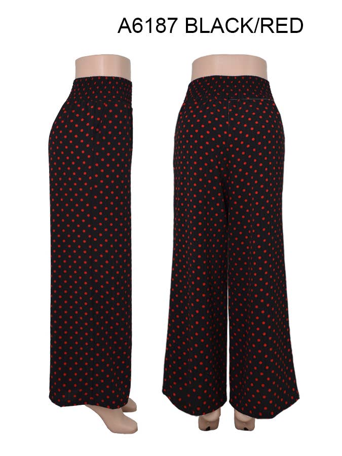 SSImport - Venta al por mayor Pantalones - Mujer - A6187 PANTALONES DE PIERNA ANCHA DE FLUJO DE AIRE PRIMAVERA Y VERANO 12PCS/PAQUETE