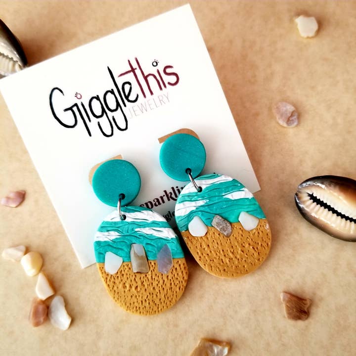Shoreline Dangles for wholesale by Gigglethis Jewelry