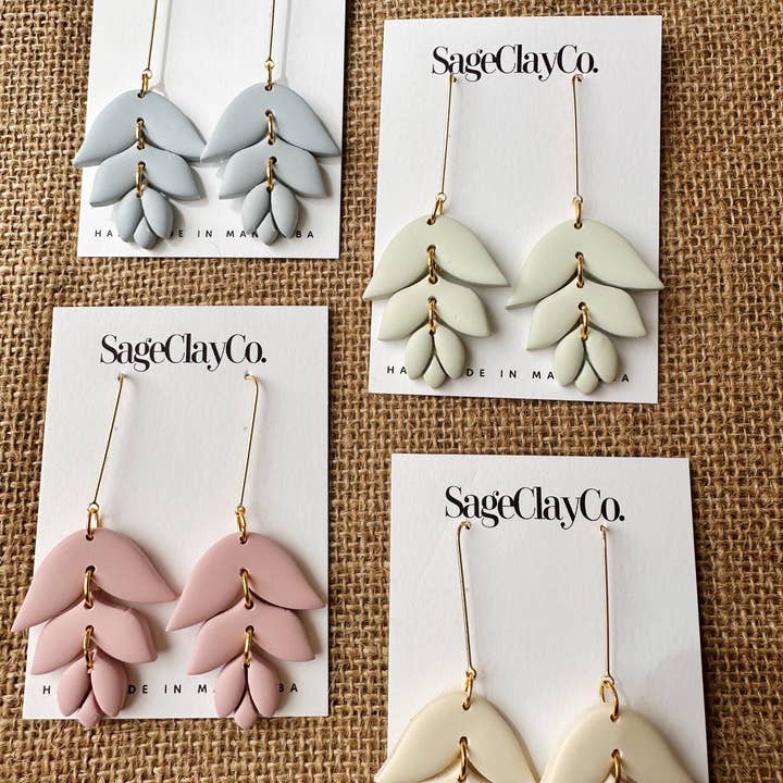 SageClayCo - Wholesale Dangle Earrings - Irene | In Bloom Collection1