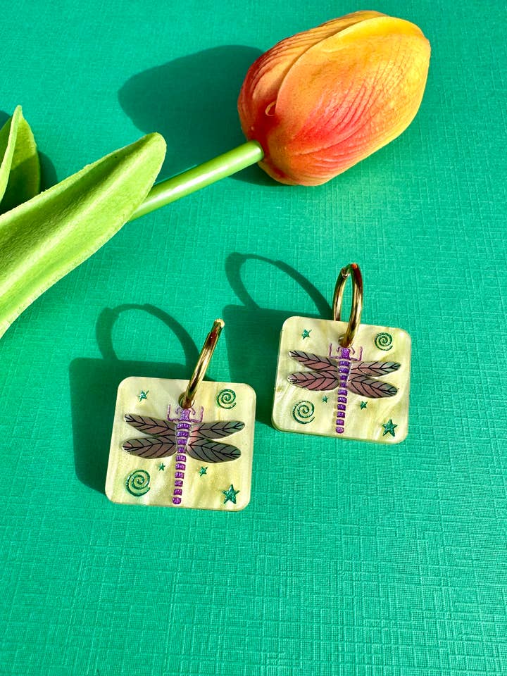 Dragonfly Tiles for wholesale by Not Picasso