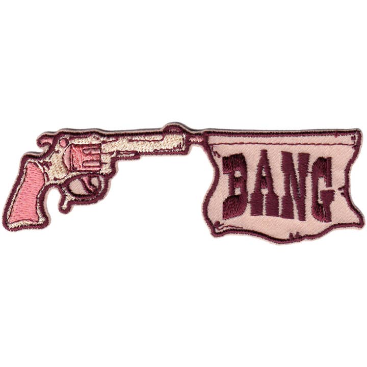 Square Deal Recordings & Supplies - Wholesale Patch - Patch - Gun With A "Bang" Flag