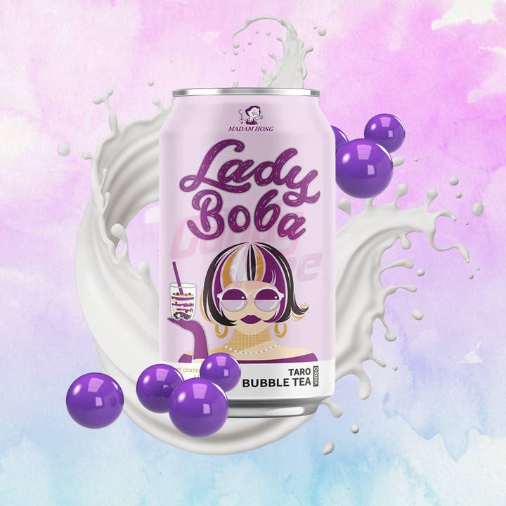 utoppa GmbH - Wholesale Iced Tea - Lady Boba Bubble Tea Taro 315 ml1