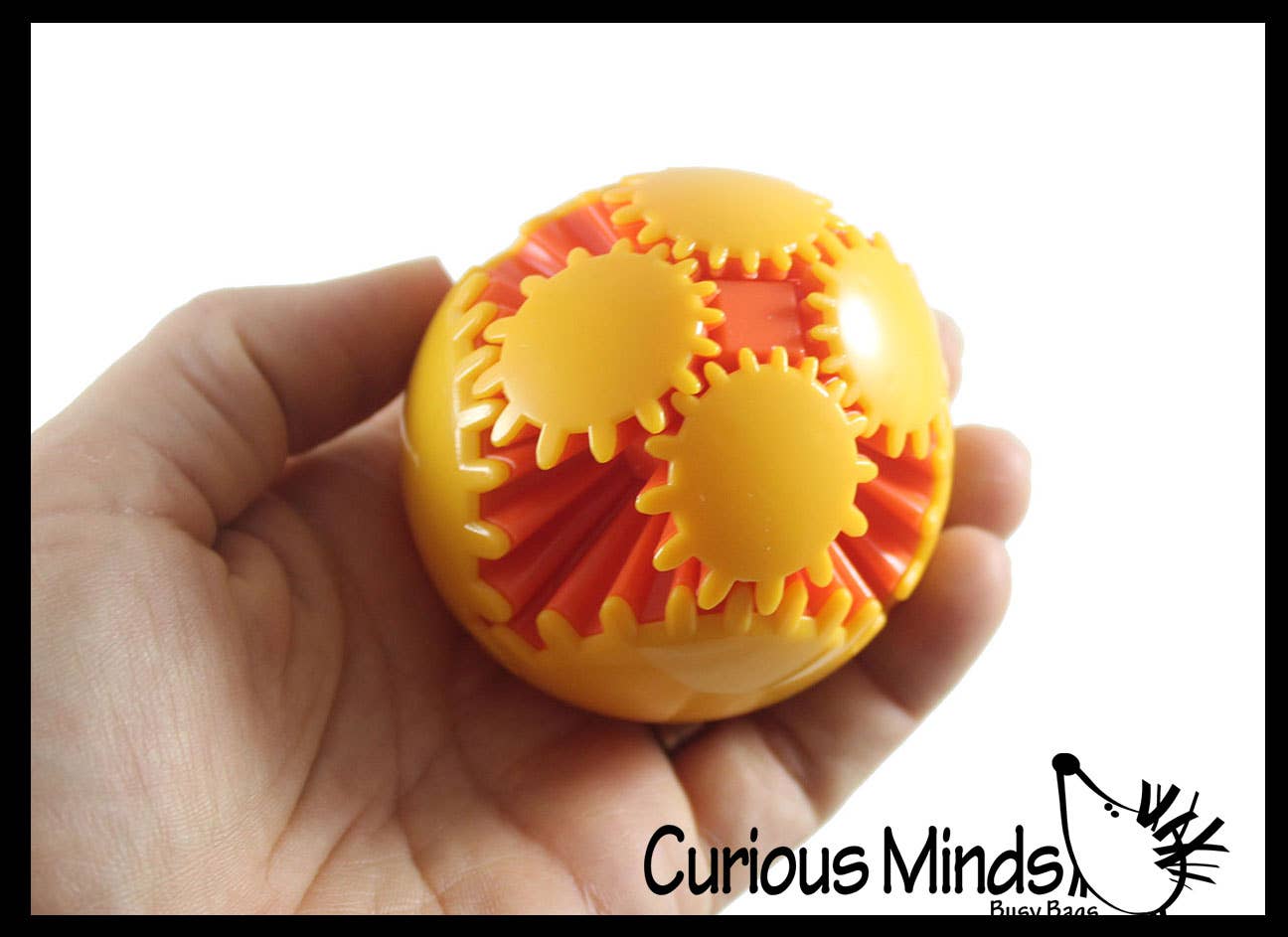 Curious Minds Toys - Wholesale Fidget Toy - Kids - 1  Gear Ball Fidget - Rotating and Spinning Spinner Stress S5