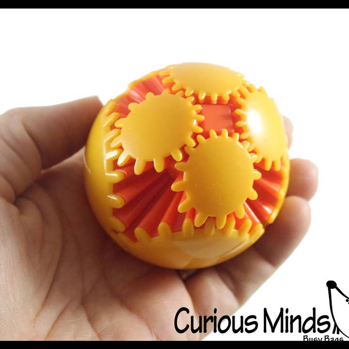 Curious Minds Toys - Wholesale Fidget Toy - Kids - 1 Gear Ball Fidget - Rotating and Spinning Spinner Stress S5