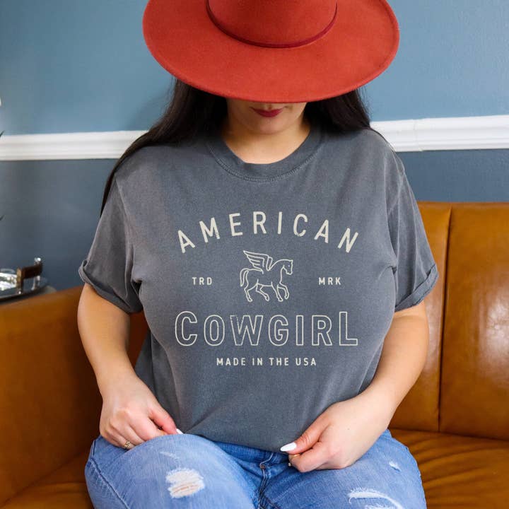 American Cowgirl Tee for wholesale by The Hive Boutique Wholesale
