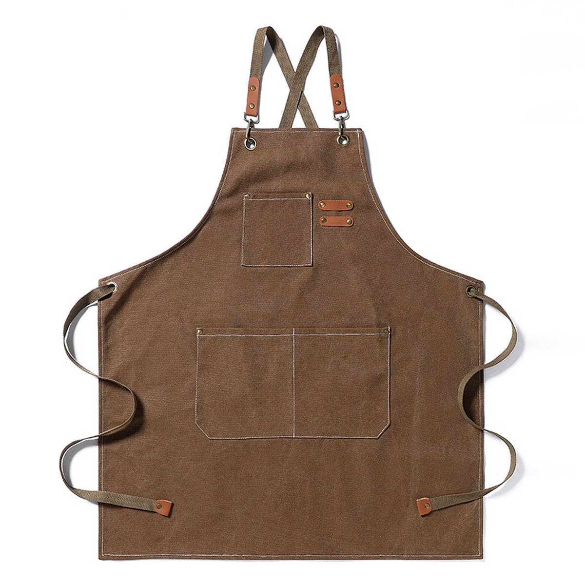 NINEXIS - Wholesale Apron - CWAB3996_THICK CANVAS STAIN-RESISTANT DENIM APRON2