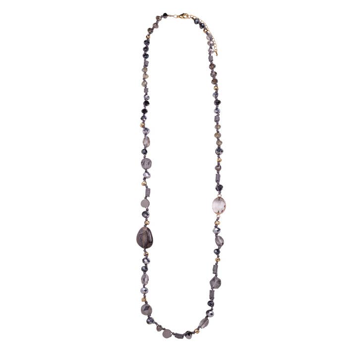 Collar largo de cristal de piedras semipreciosas Venus para venta al por mayor de D&X Ltd