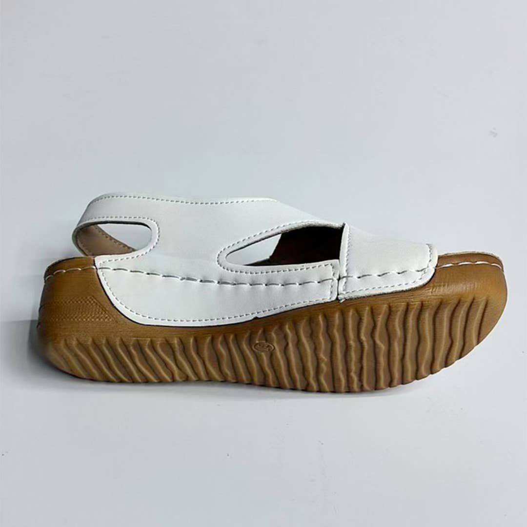 UNISHE - Wholesale Sandals - Women's - Cross-Strap Multicolor Velcro Thick Sole Sandals ZK30966