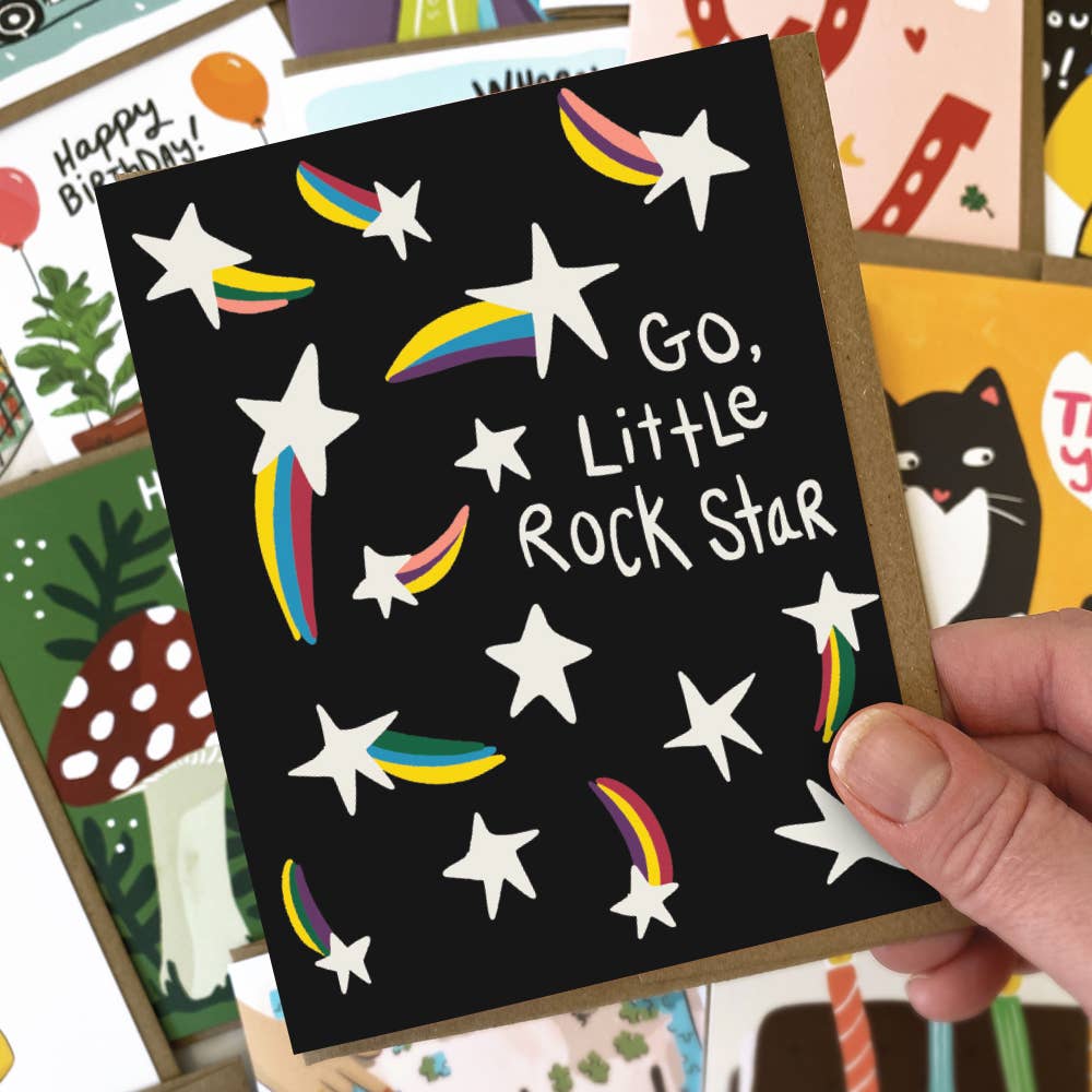 Kat French Design - Wholesale Congratulations Card - Go Little Rock Star - Congratulations Card1