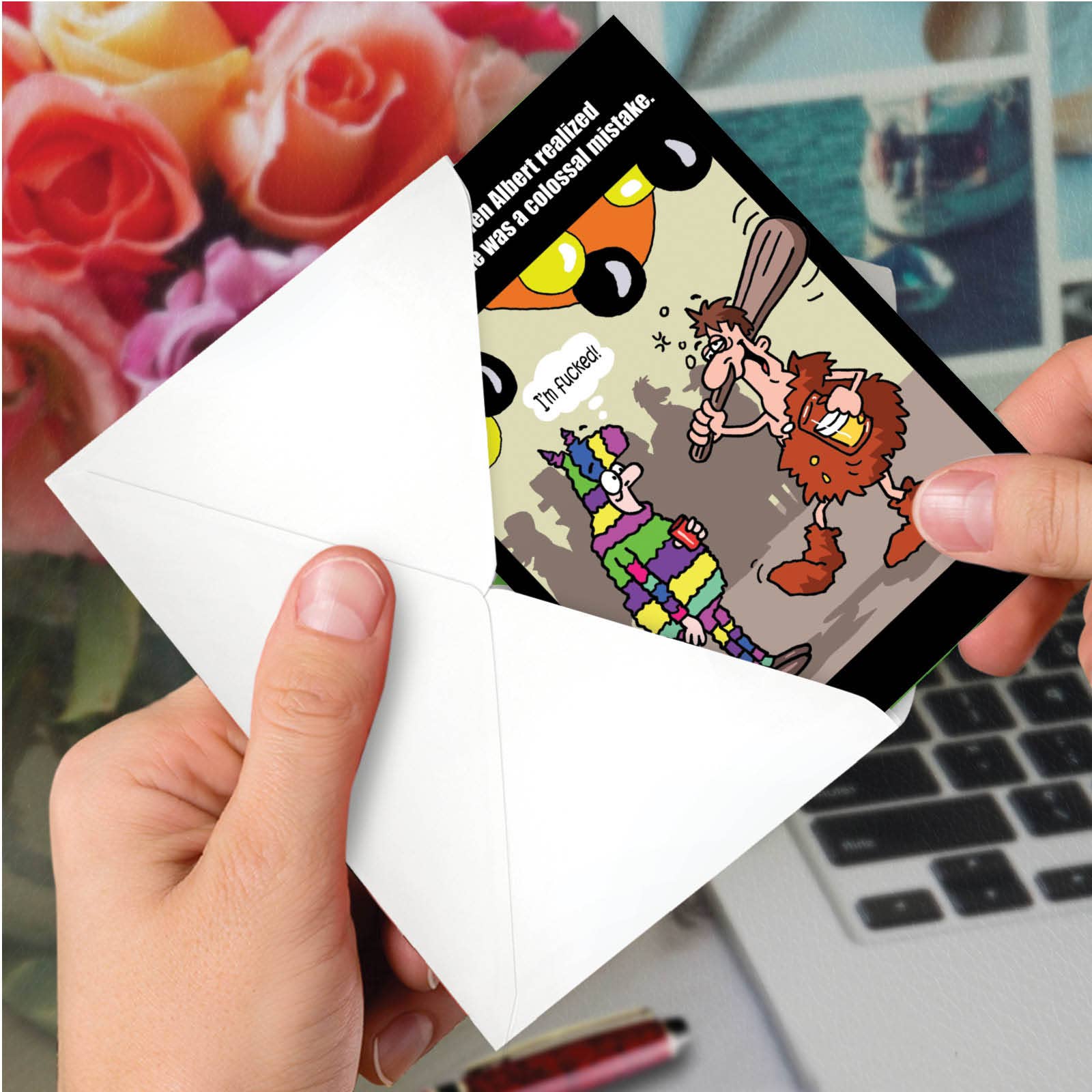 NobleWorks – Großhandel Halloween-Karten – Halloween-Karte - Pinata-Fehler2