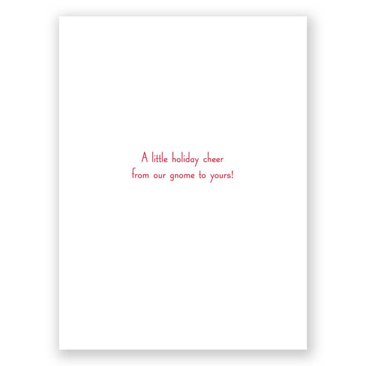 GreatArrow Graphics - Wholesale Christmas Card - christmas - gnome with metallic detail