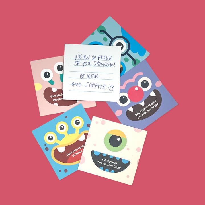 Sungy Side Up - Wholesale Notepad - Monster Lunch Box Notes Notepad – 24 Notes for Kids' Lunches6