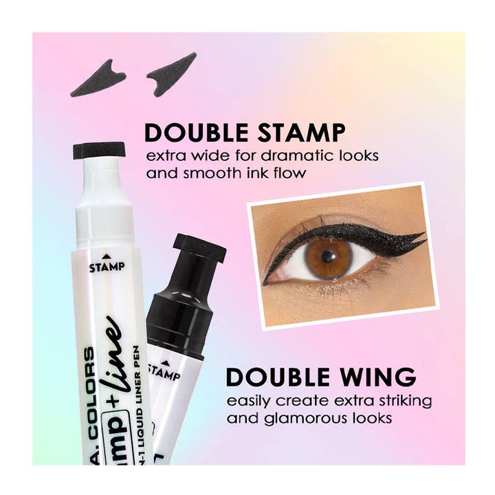 PINEAPPLE Beauty – wholesale Eyeliner/pencil – LA Colors CPD528 Stamp & Line Eyeliner Display - 24 pcs8