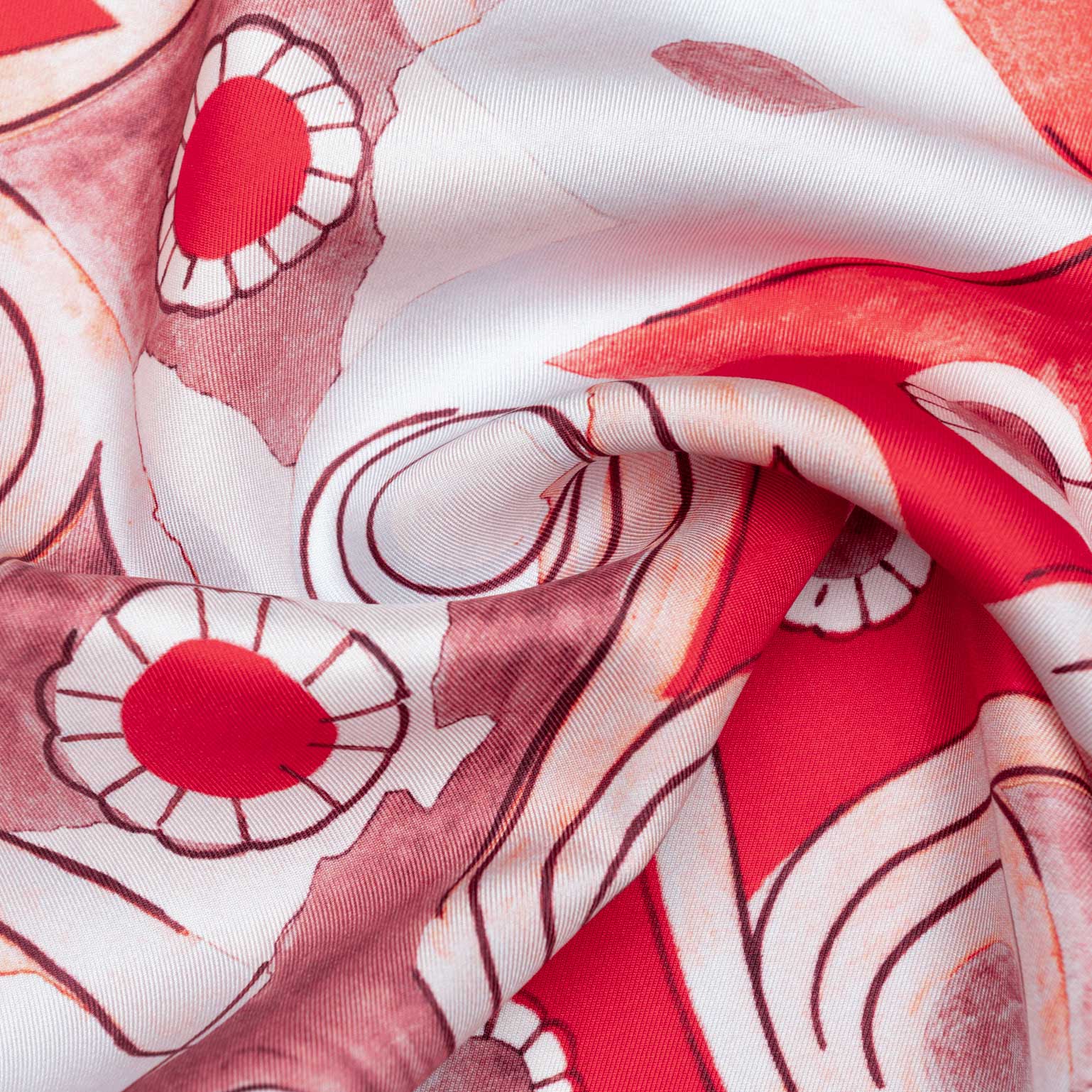 Elizabetta Made in Italy USA - Wholesale Pocket Square - Men's - Prato - Silk Pocket Square - Red3