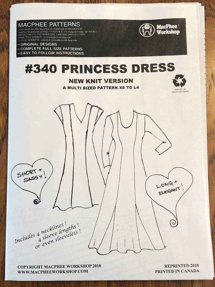 #340 PRINCESS DRESS for wholesale by Macphee Workshop