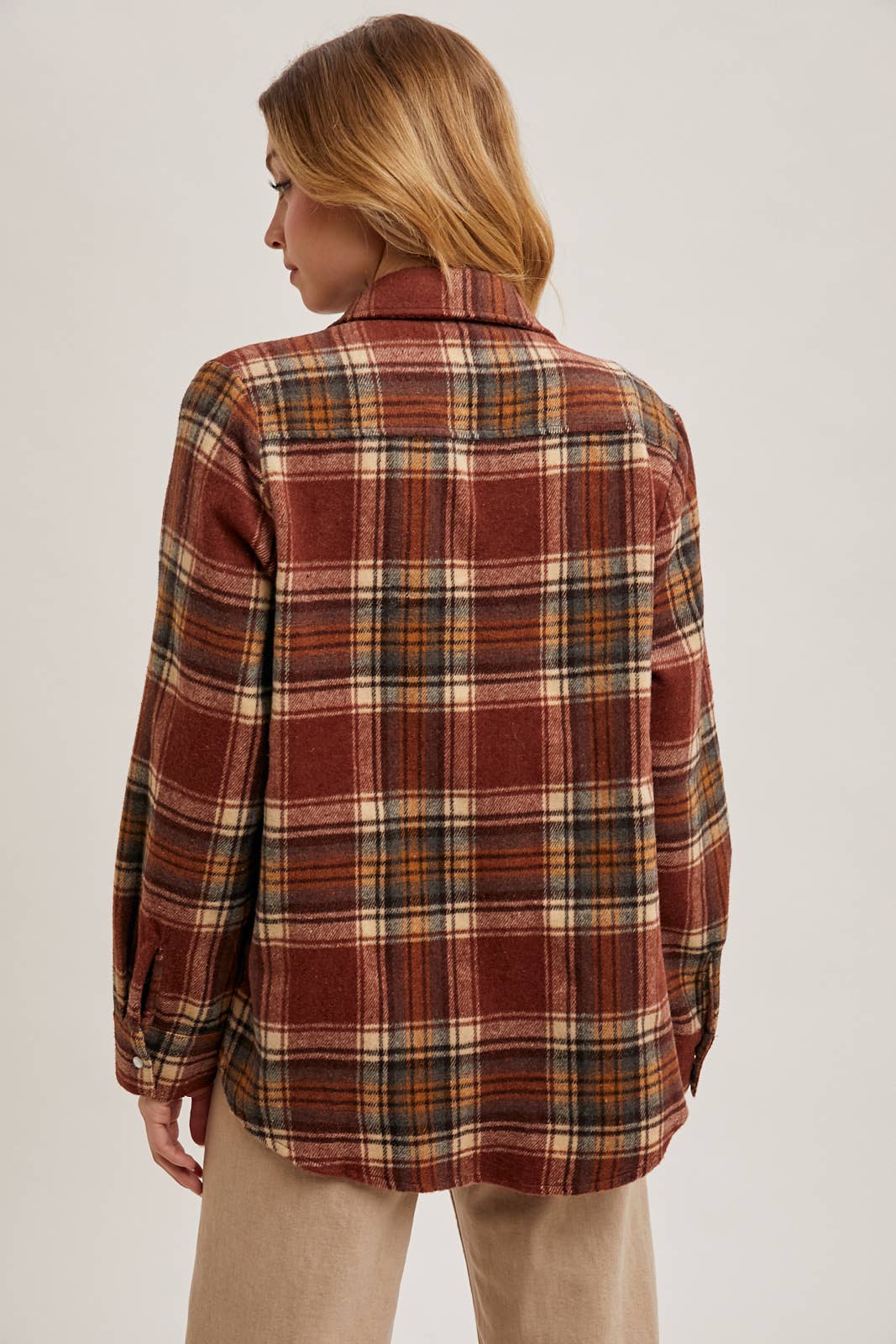 Bluivy - Wholesale Shirt Jacket/Shacket - Women's - BUTTON DOWN PLAID SHACKET19