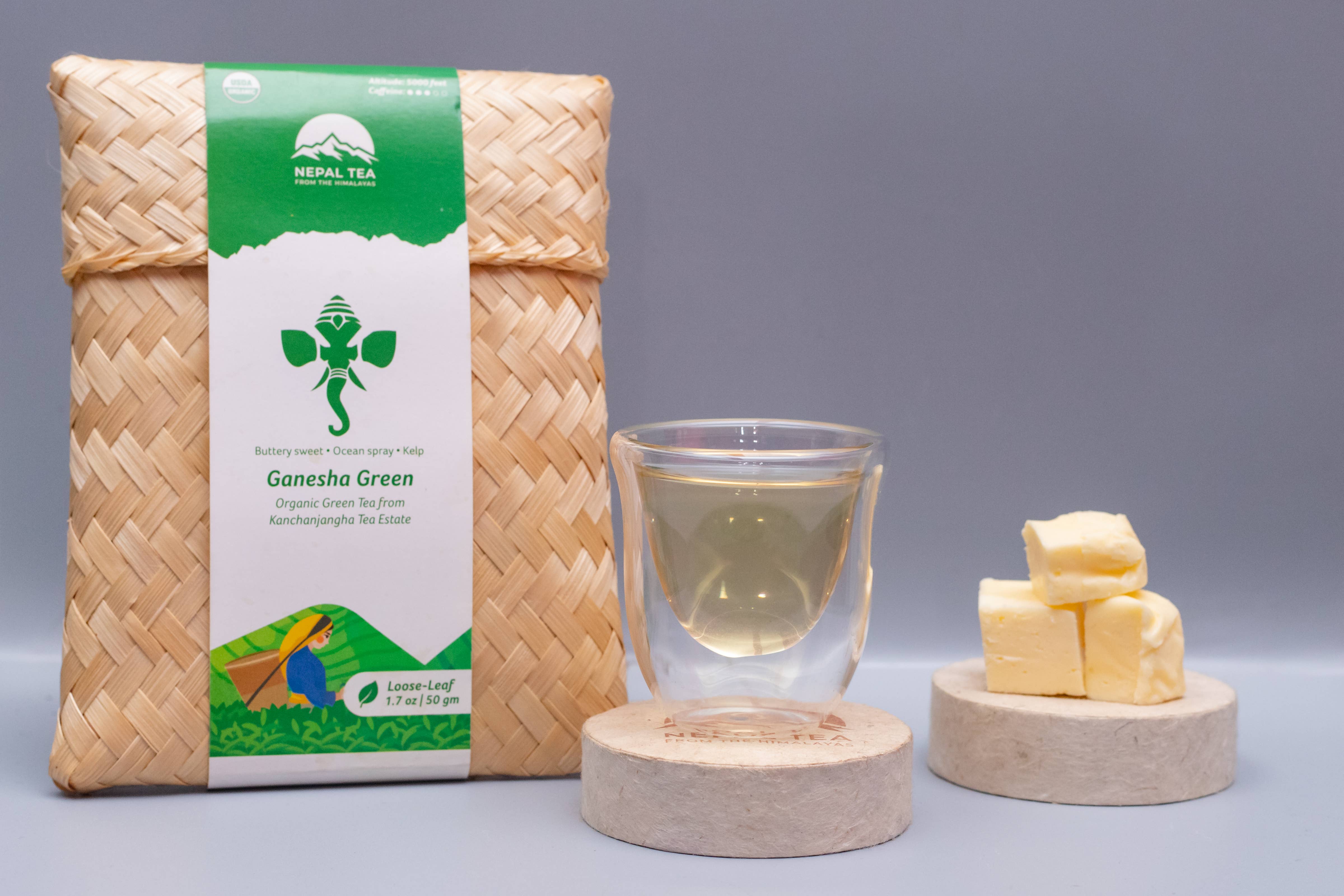 Nepal Tea Collective - Wholesale Loose Tea - Ganesha Green Tea - 2.2 lbs (36 oz.)3