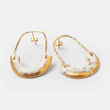 Lotus earrings for wholesale by JORDANE SOMVILLE