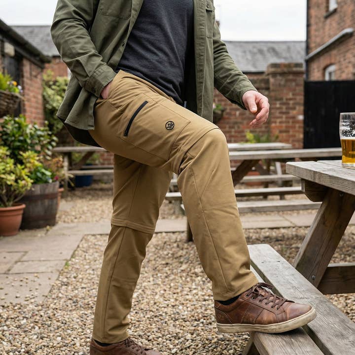 Odyssey Activewear - Wholesale Pants - Men's - Centaur 3-in-1 Zip-Off Trousers - Sand11