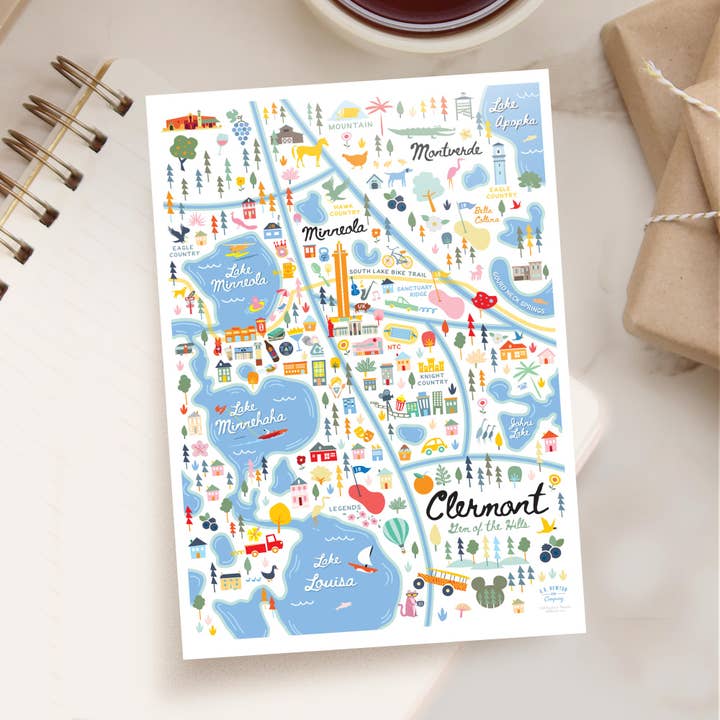 CLERMONT FL City Series Postcard 5x7 for wholesale by A. B. Newton and Company