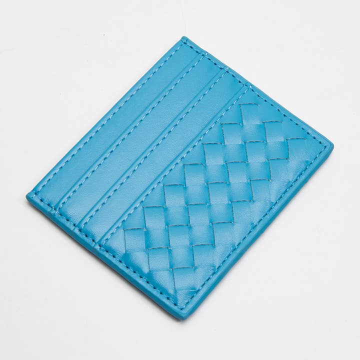 Sensibling Corp. - Vendita all'ingrosso Portacarte - Donna - Portafoglio con porta carte Basket Weave in ecopelle15