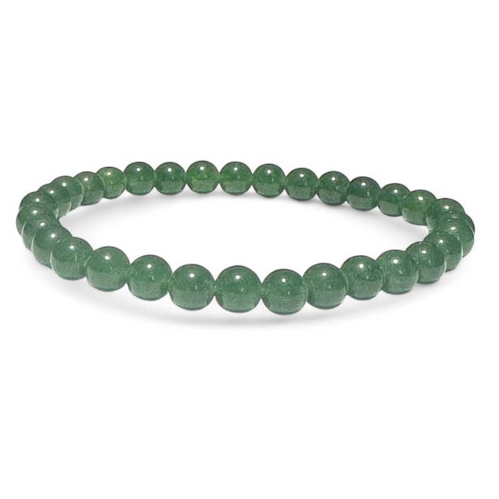 La Boîte à Cailloux - Vente Bracelet de perles - Bracelet jade néphrite Canada AA (boules 5-6mm)