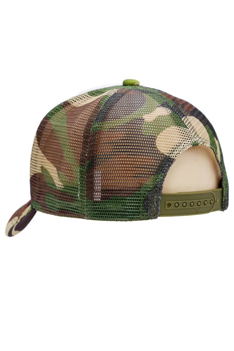 Cap Zone - Wholesale Trucker Hat - Unisex - Camouflage Five Panel Foam Trucker Hat14