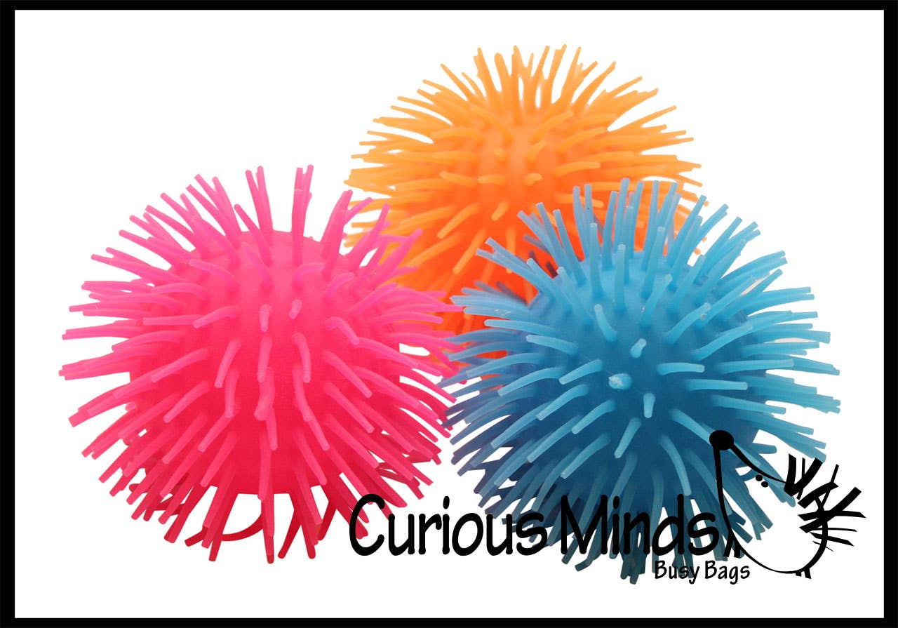 Curious Minds Toys – wholesale Light-up toy – Kids & baby – 1 Light Up 5" Puffer Ball -  Indoor Soft Hairy Air-Filled Se1