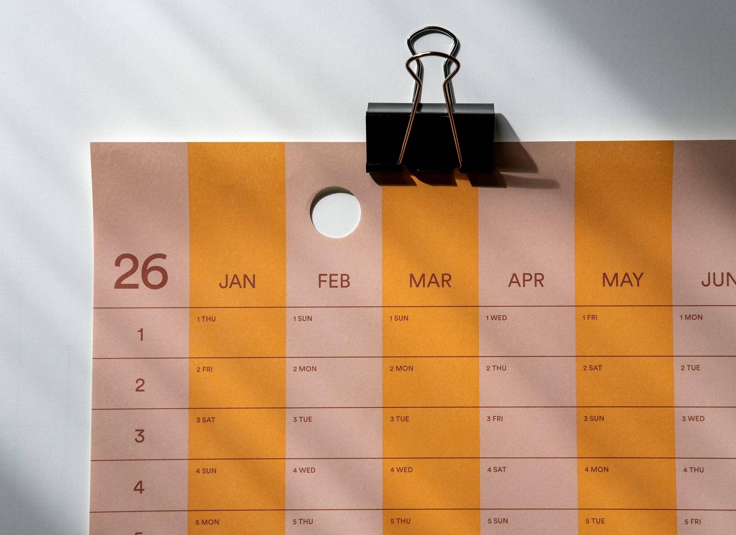 Yearcalendar - Vente Calendrier - Calendrier rayé 2026 70 x 100 cm11