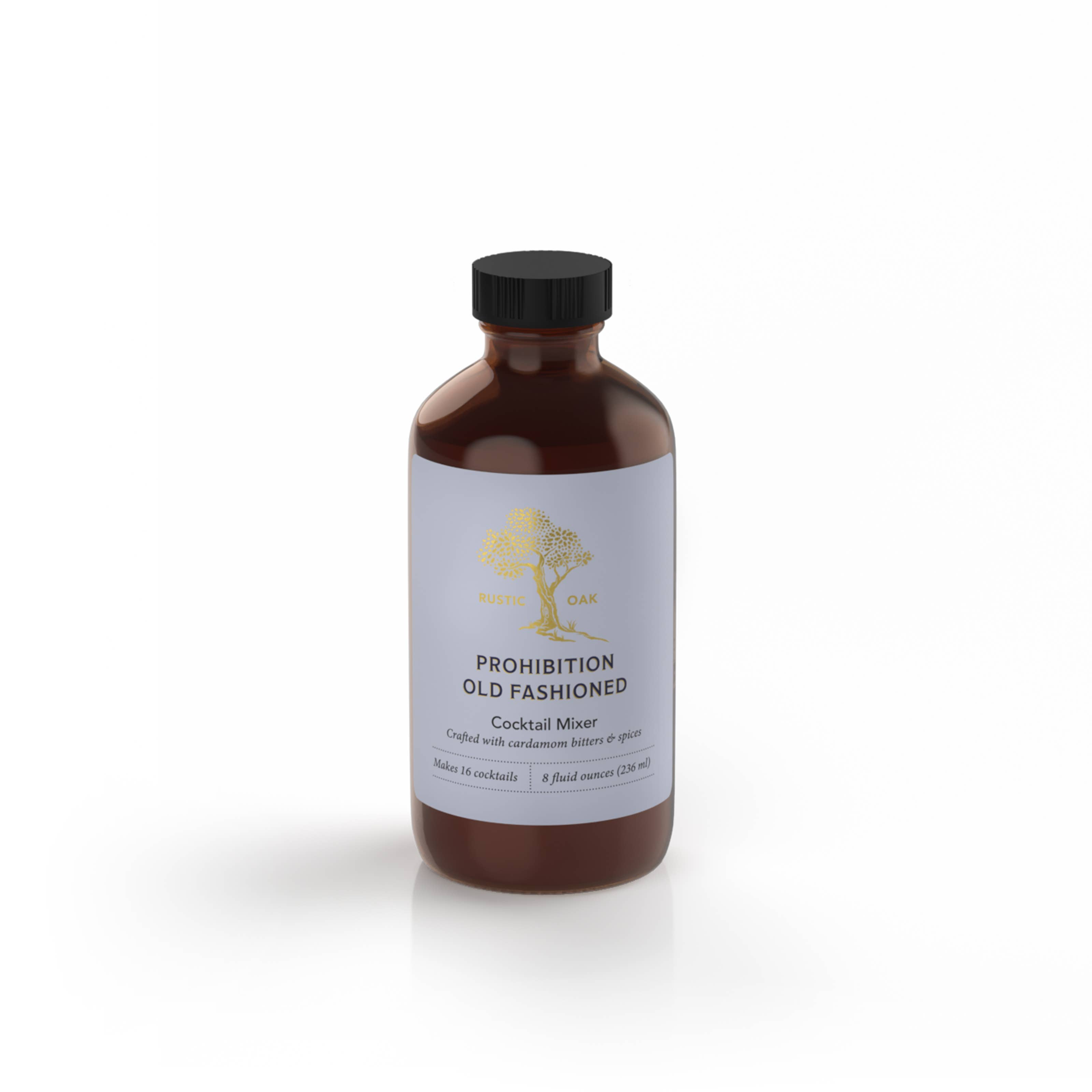 Rustic Oak - Wholesale Cocktail Mix/Syrup - Prohibition Old Fashioned Cocktail Mixer 8oz1