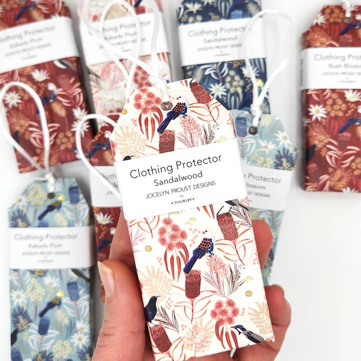Thurlby Handmade Aromatic Homewares - Wholesale Sachet - Moonlight Birds Clothing Protector in Display Box4