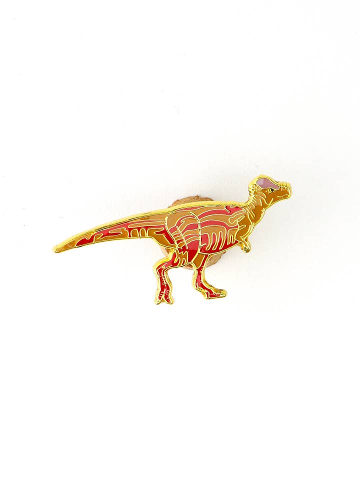 Pin émaillé Pachycéphalosaure (Pachycephalosaurus wyomingensis) pour la vente par Stemcell Science Shop