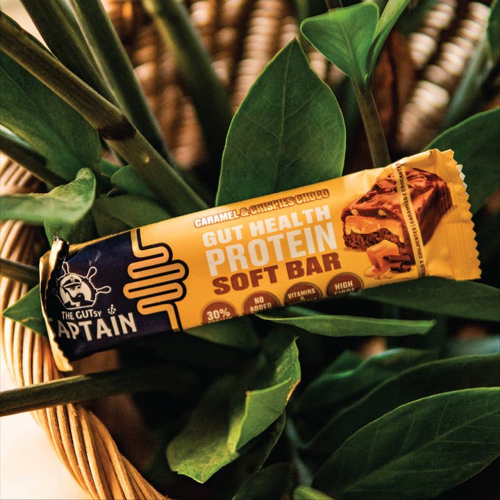 The GUTsy Captain Company - Wholesale Snack Bar - GUTsy Captain GUT HEALTH & PROTEIN SOFT BAR - Chocolate with Caramel and Crunchy 20 x 50g1