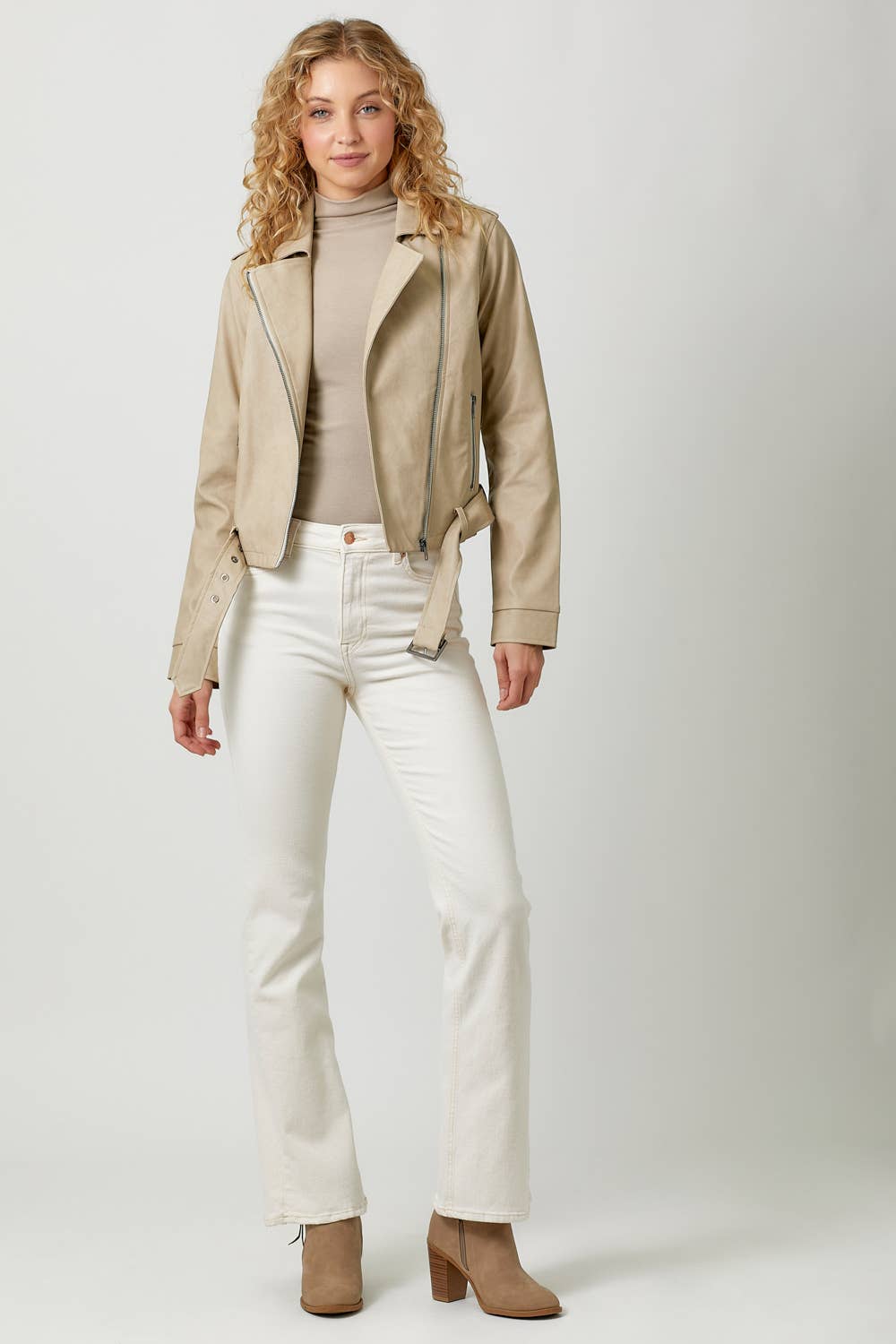 Mystree - Wholesale Leather Jacket - Women's - 60348 Leather Moto Jacket4