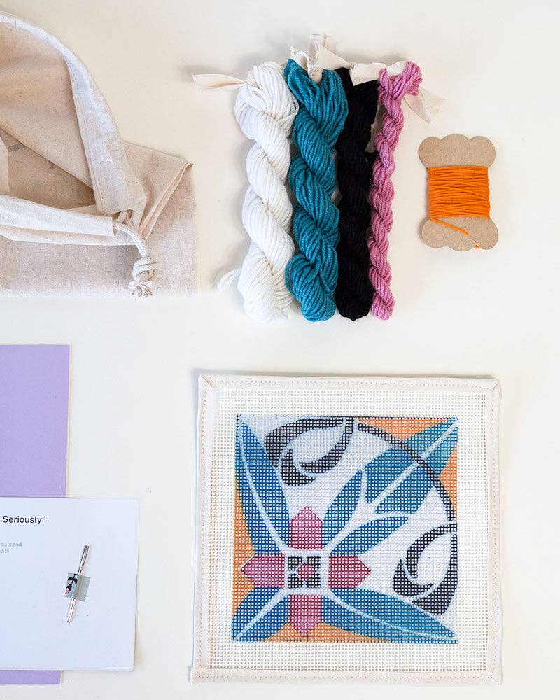 Unwind Studio – Großhandel Bastelset – Portugiesische Fliesen Stickset: Costa Cabral5