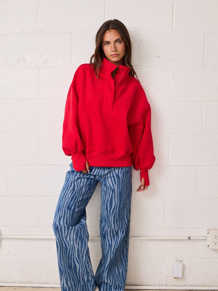 PP18906-3 - Zebra Print Wide-Leg Jeans for wholesale by Papermoon