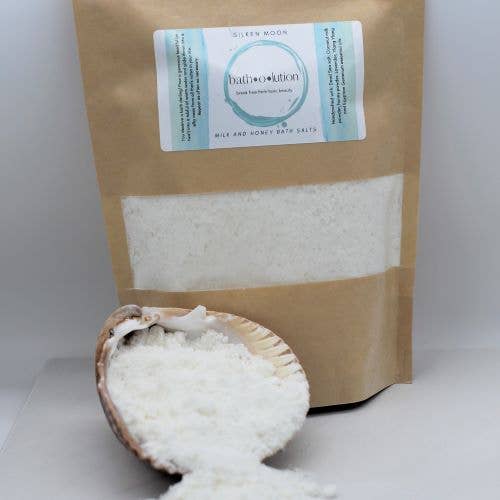 Silken Moon Milk & Honey Bath Salts for wholesale by Batholution