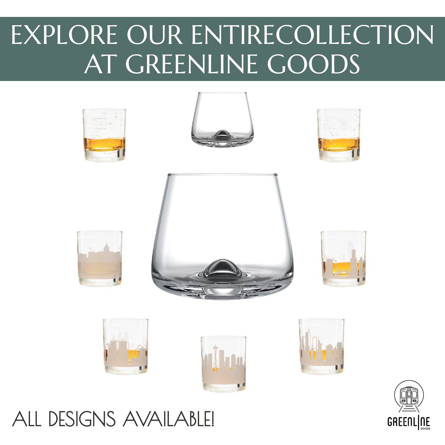 Greenline Goods - Wholesale Cocktail/Liquor Glass - Hand Blown Bourbon & Scotch Tasting Glasses7