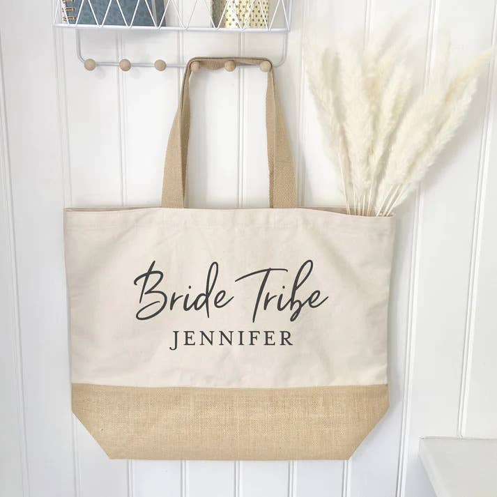 Avnit - Wholesale Tote Bag - Unisex - Free Customization EcoBlend Jute Cotton Tote