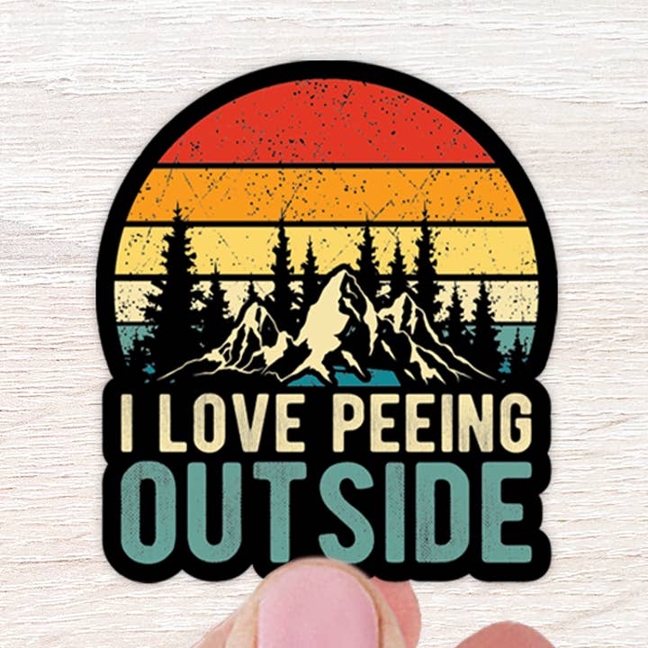 I Love Peeing Outside Sticker for wholesale by The Daydreamer Designz