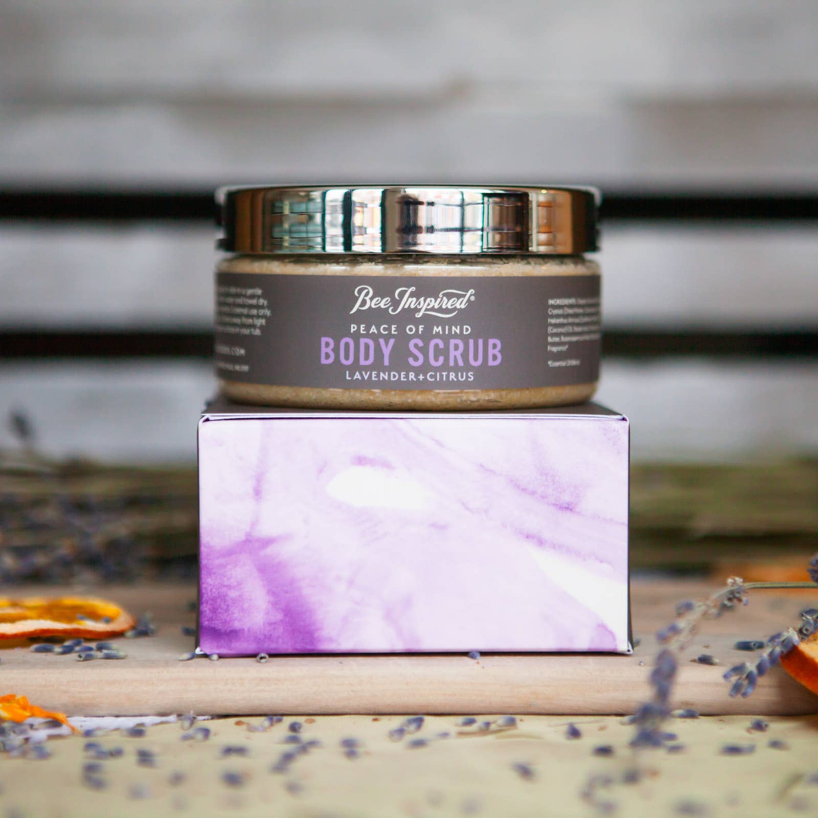 Bee Inspired - Wholesale Body Scrub/Exfoliant - Peace of Mind Body Scrub | 8oz Lavender Citrus Body Scrub2